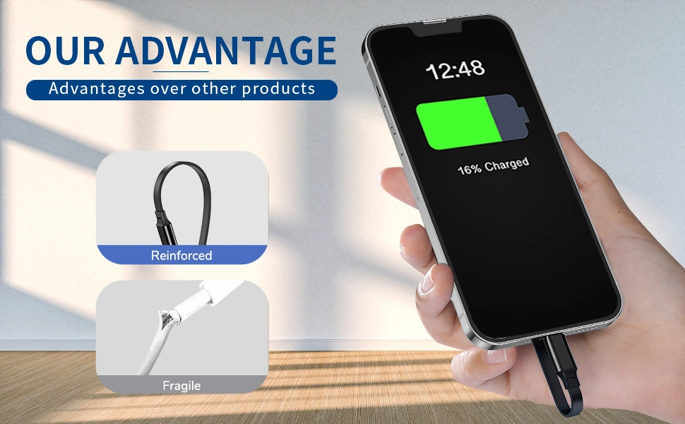 High Quality 3 in 1 Retractable USB Charger Cable for Mobile Phones