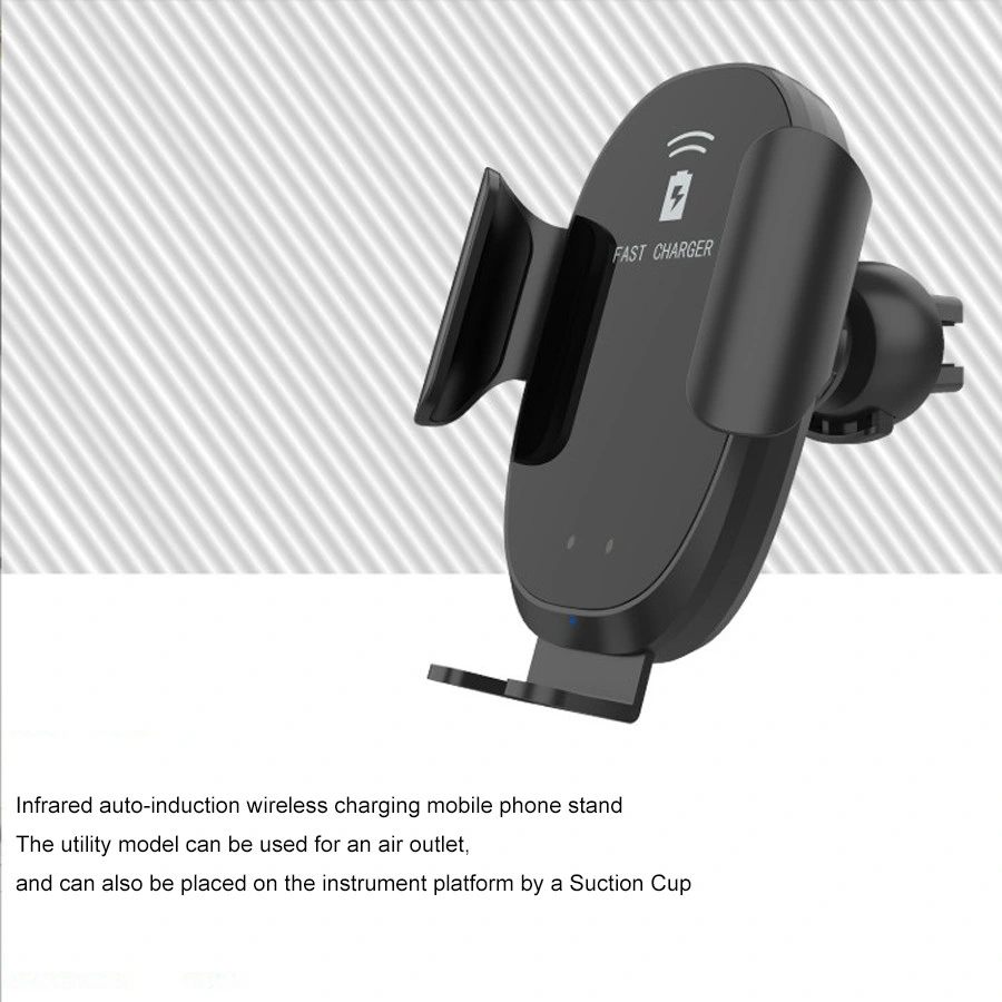 Customise OEM/ODM Infrared Induction Auto-Opening and Closing Mobile Phone Bracket Smartmobile Fast Charging Wireless Charger in Car