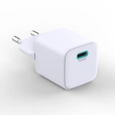 Fast Charging EU GaN 30W Mini Charger Pd 30W Portable Power Adapter Fast 30W GaN Charger